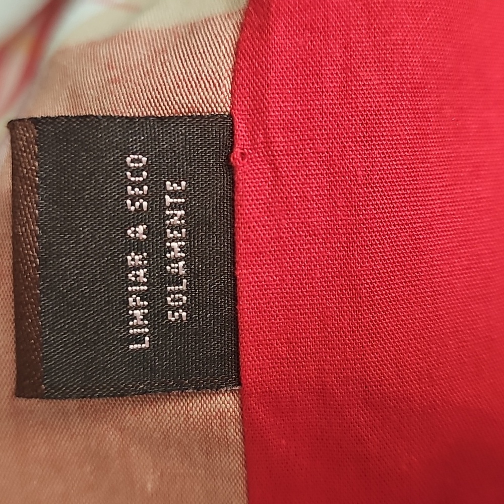 Bandolino Black Trench Coat with Red Trim - Picture 8 of 12